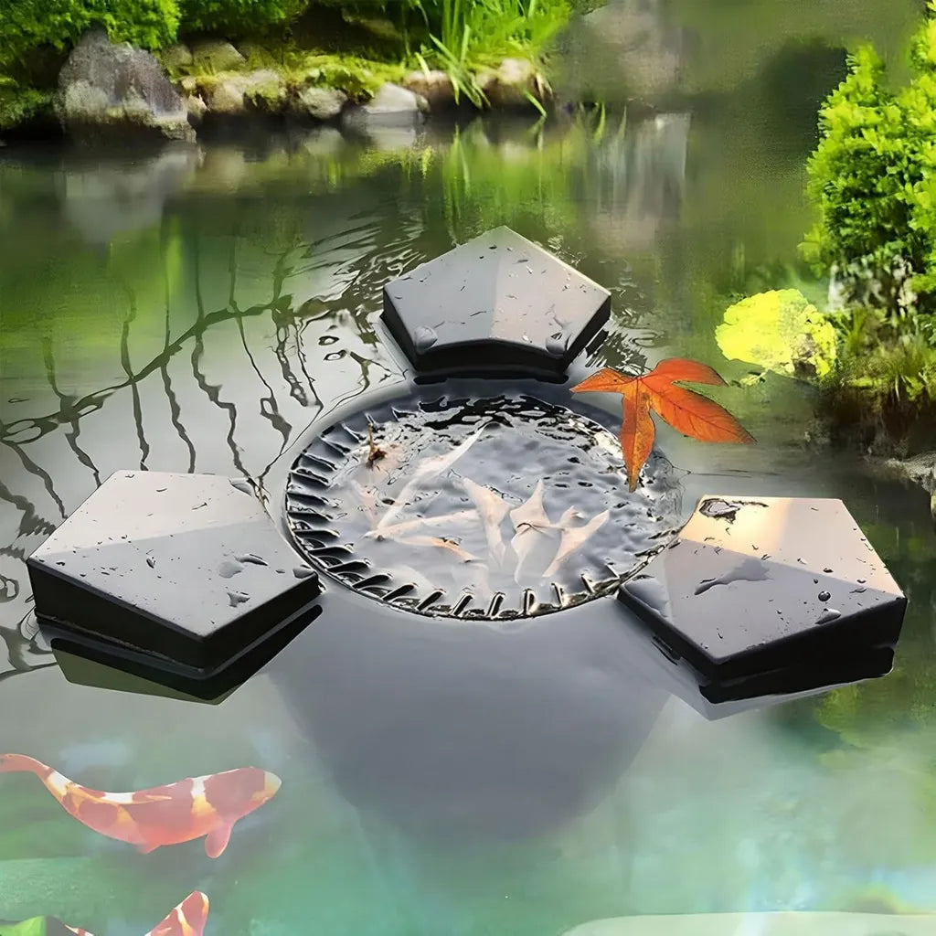 Effizienter Pool- und Teichoberflächenskimmer mit 43W/70W Leistung, automatischer Saugskimmer für saubere Gartenflächen, 3000L Kapazität