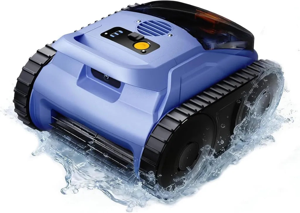 Intelligenter Poolroboter, Kabellos mit 150 Min Laufzeit, Effiziente Reinigung für Boden, Wände & Wasserlinie, Für Pools bis 200㎡