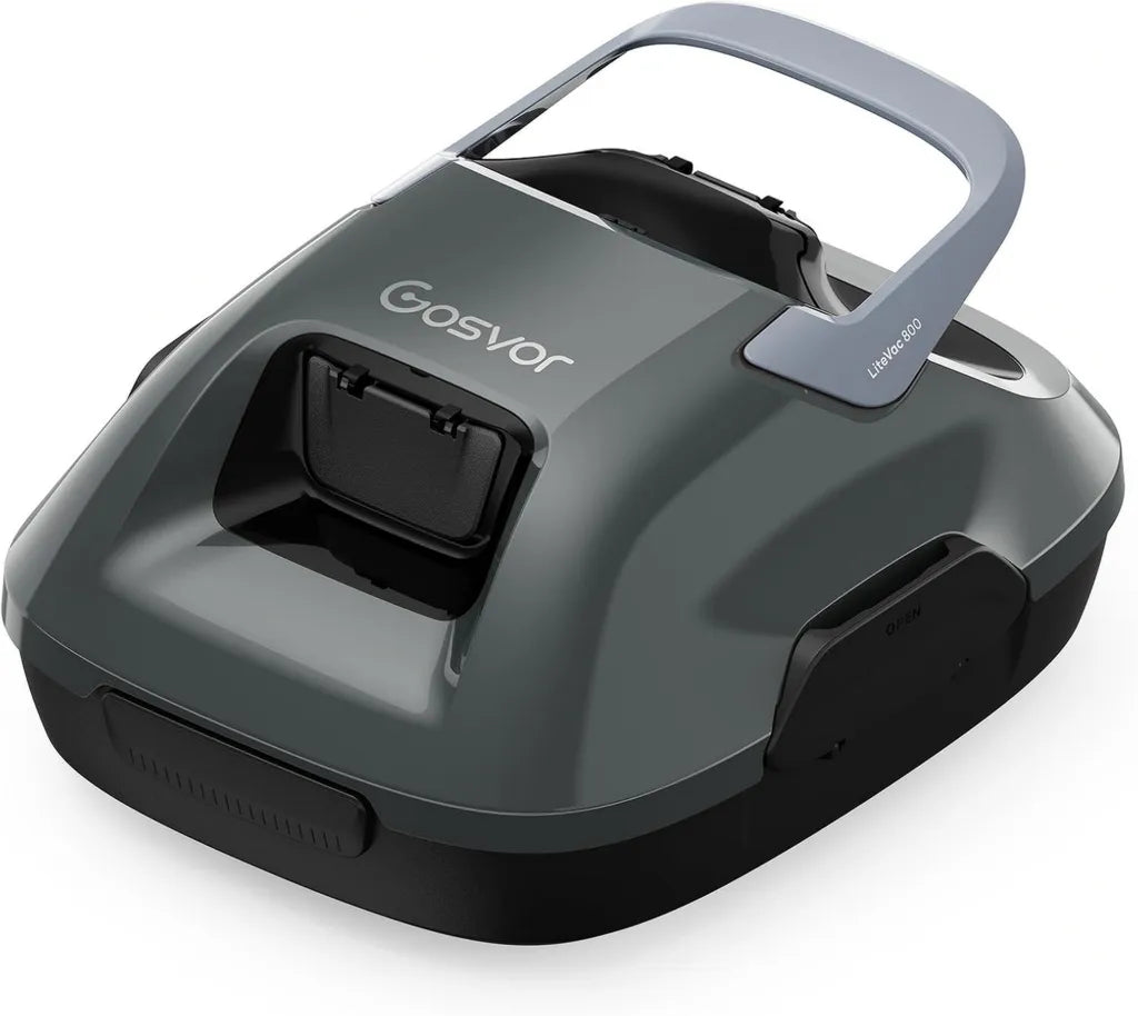 Automatischer Poolroboter, effizienter Poolsauger, Laufzeit bis 90 Minuten, kompakt, ideal für Flächen bis 80 m²