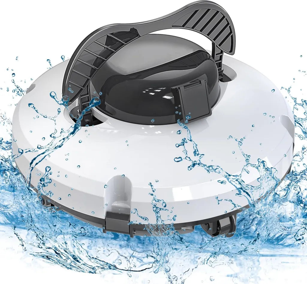 Kabelloser Poolroboter mit Dualmotoren, 120 Minuten Laufzeit, für Pools bis 1000 m²