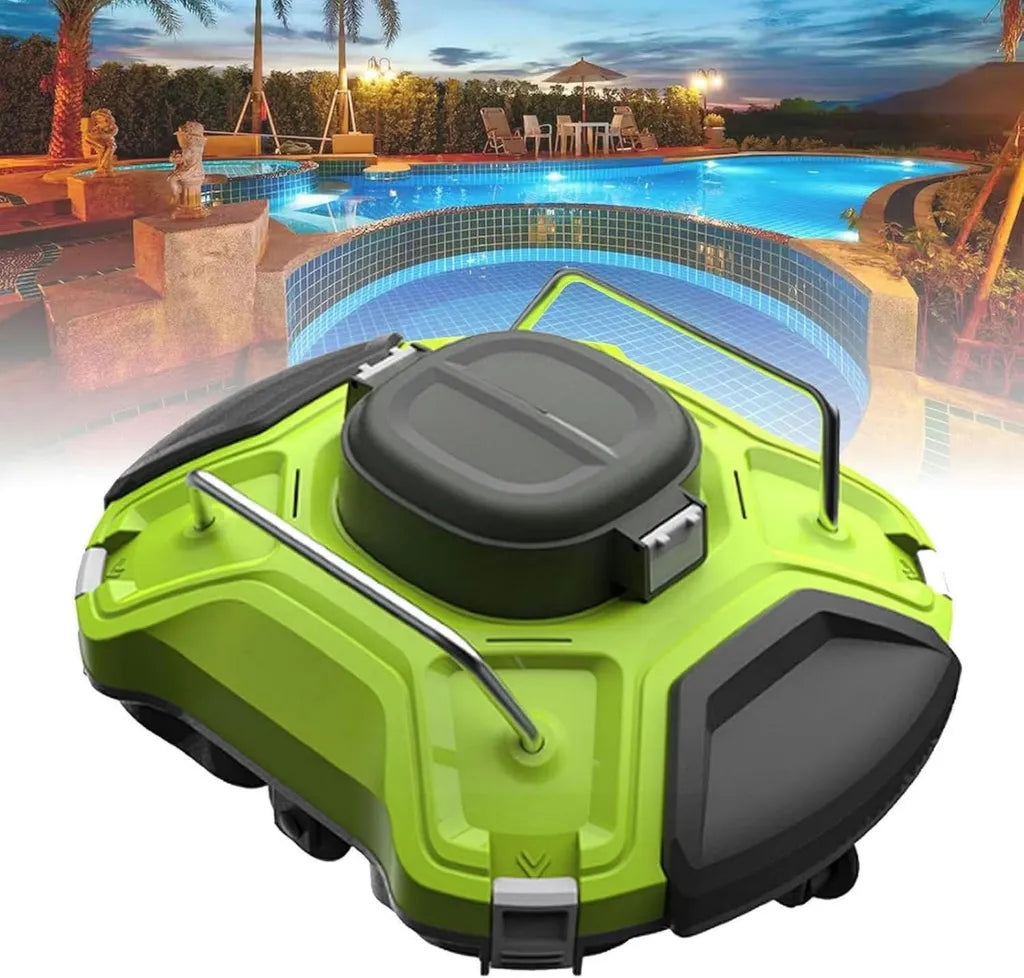 Kabelloser Poolroboter mit Wandkletterfunktion und großem Top-Load-Filter für Erd- und Aufstellpools