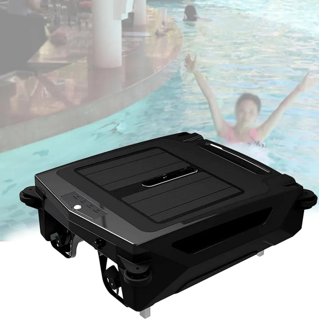 Wasserfester Solar-Poolroboter - Automatischer Skimmer mit Zwei-Geschwindigkeits-Modus und Doppelladung für vielseitige Reinigung