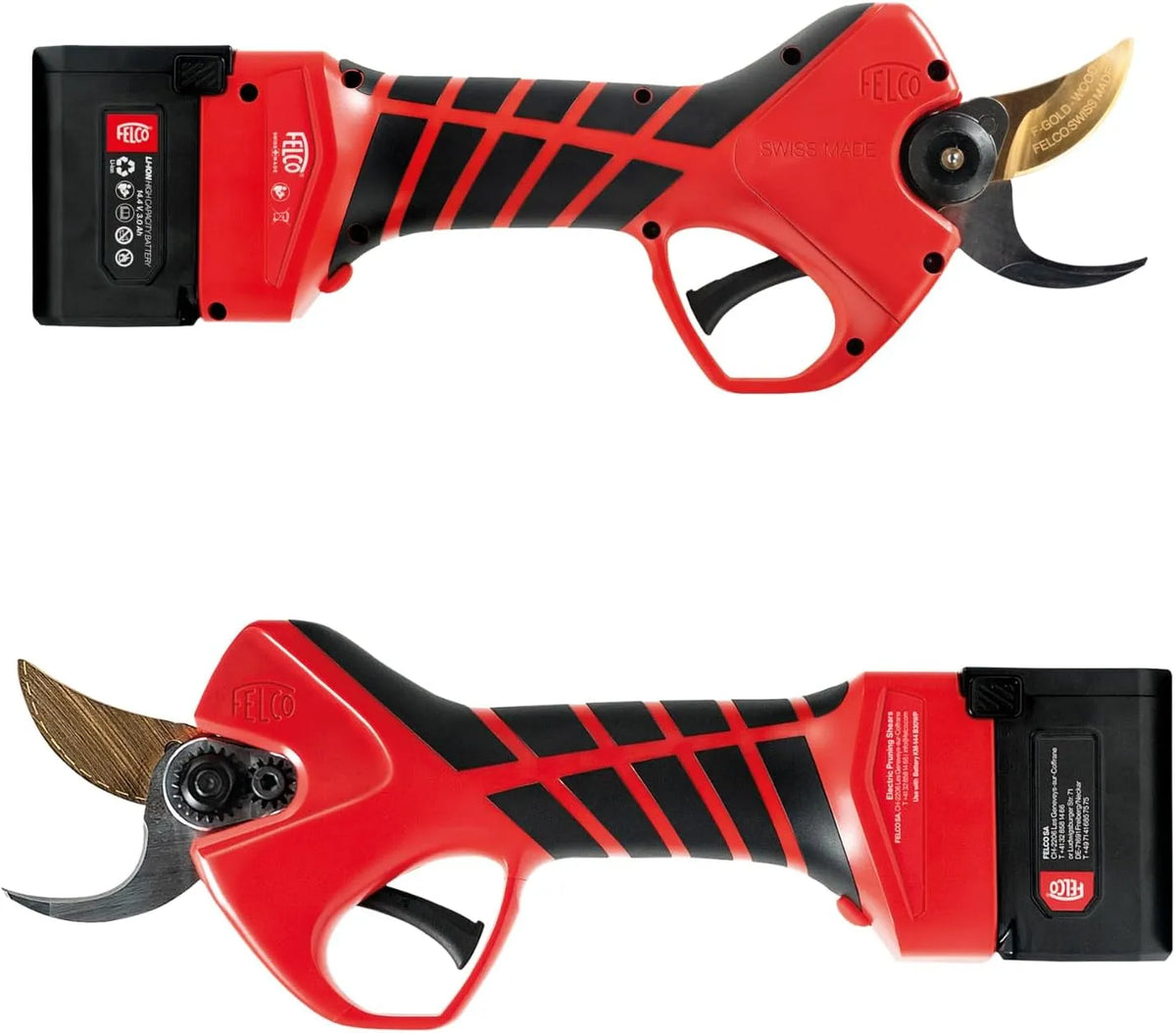Astschere: F-GOLD, Akku-Betrieb, mit Boxhandschuhen, aus Holz, 34 mm, 14,4V, 834W