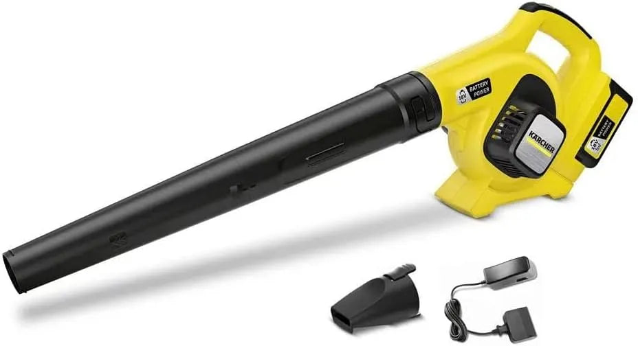 Kärcher Akku-Laubbläser zum schnellen Säubern von Wegen, Einfahrten und Rasenflächen – LBL, Akku-Betrieb, 18 V, 2,5 Ah, 210 km/h