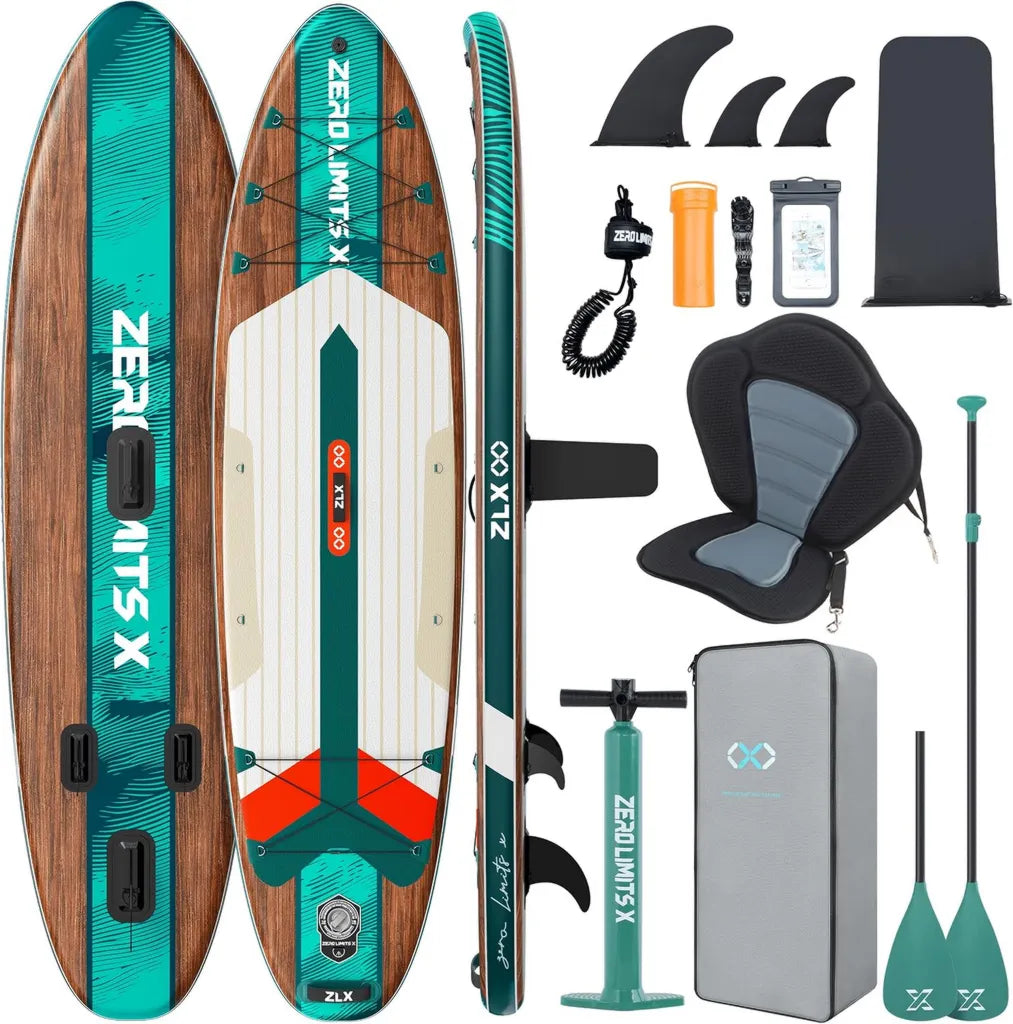 Aufblasbares Stand Up Paddle Board 320x84cm, komplettes SUP-Set, rutschfestes Deck, 200kg Tragfähigkeit, ideal für Erwachsene und alle Könnensstufen