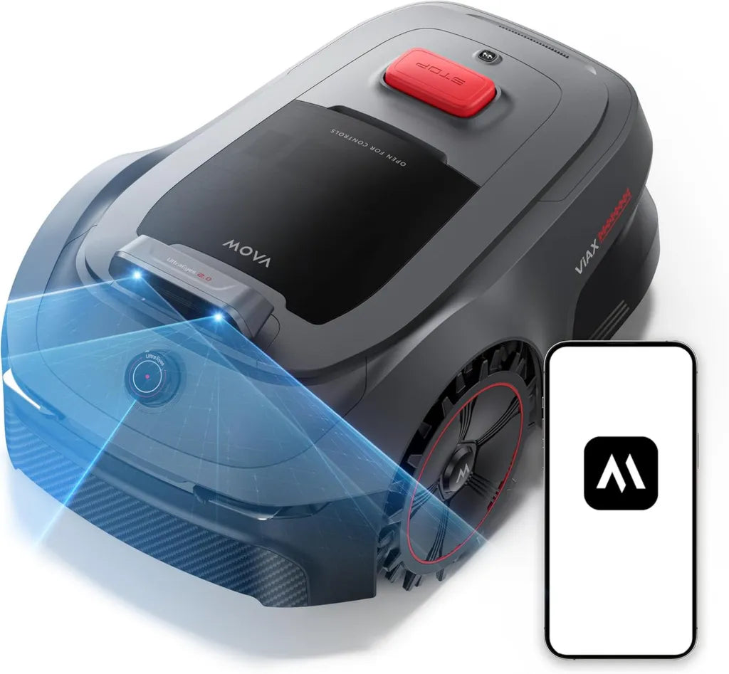 Mähroboter ViAX 500 mit KI, 600 m² effiziente Kartierung, 360° LiDAR, Dual-KI-Vision & App-Kontrolle