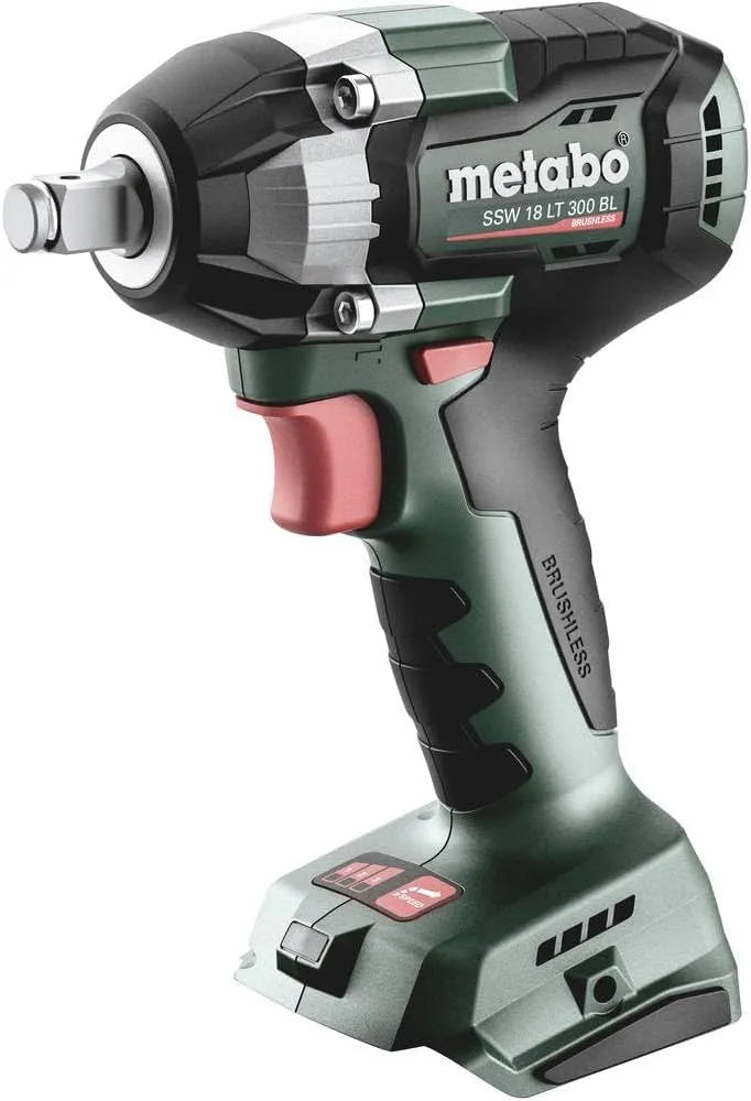 Metabo SSW 18 Schlagschrauber zum schnellen Lösen und Anziehen festsitzender Verbindungen und Impulsschrauber, Akku-Betrieb, 2 Zoll, 300 Nm, 18 V