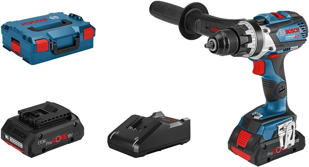 Bosch PRO 18V System Akku Bohrschrauber zum Bohren und zügigen Befestigen bei Montagearbeiten GSR 18V-110 C max. Drehmoment – Akku-Betrieb, 12 mm