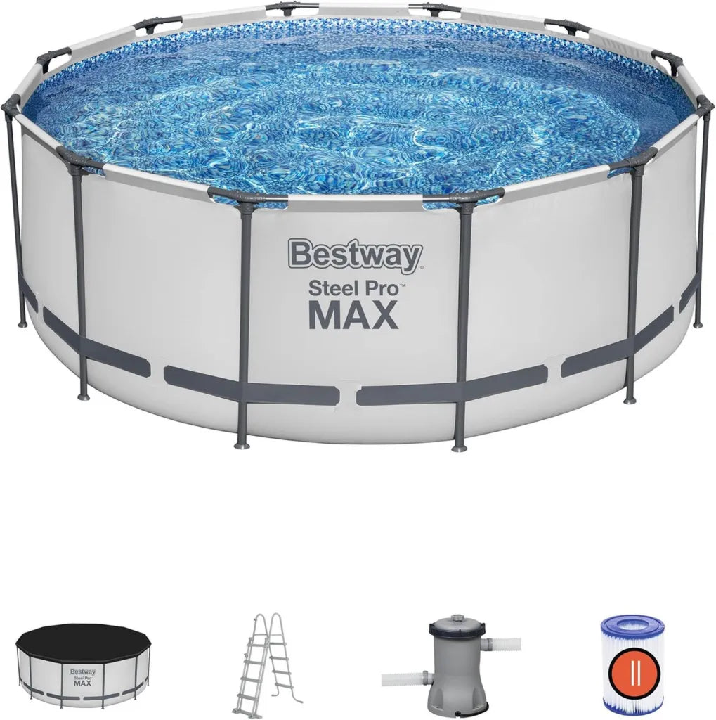 Bestway Stahlrahmen-Pool Komplettset 3,66 x 1,22 m