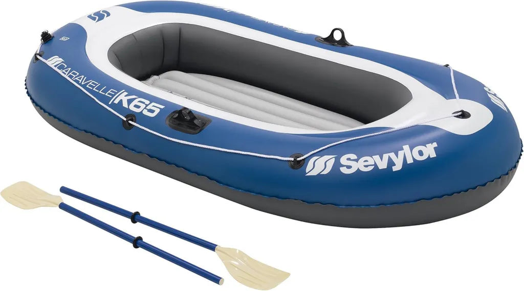 Sevylor Zweipersonen-Schlauchboot Caravelle KK65 mit Paddel und Pumpe, 228 x 120 cm