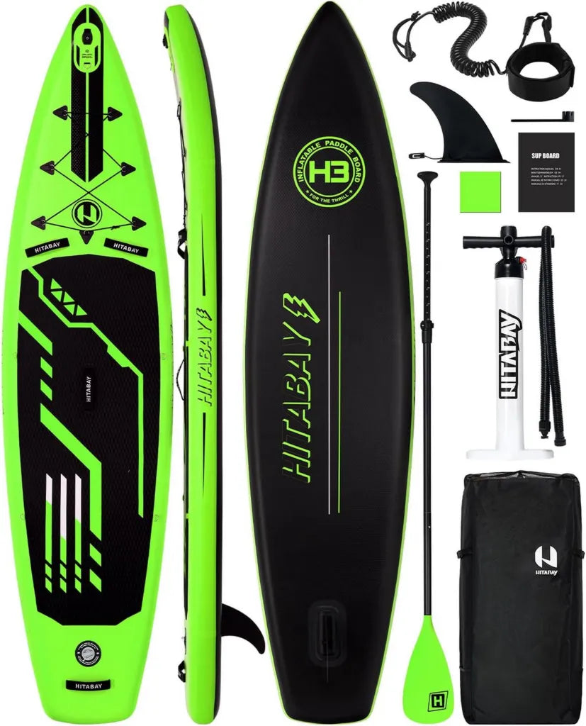 Aufblasbares SUP-Board Set für Erwachsene, 320cm und 335cm, Tragfähigkeit bis 150kg, inklusive Zubehör, ideal für Anfänger