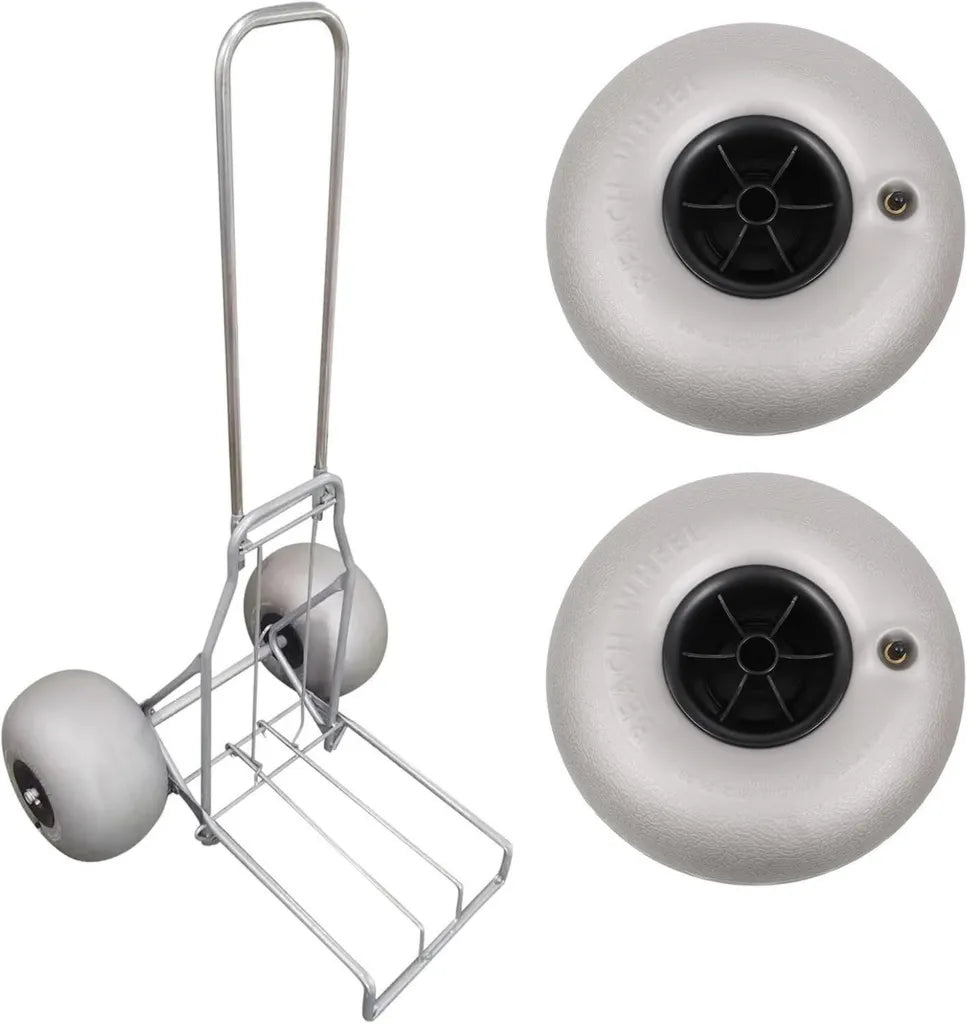 Ersatz-Ballonräder 2er-Set für Strandausflüge und Sandflächen, ideal für Kajaks, Kanuwagen und Buggys
