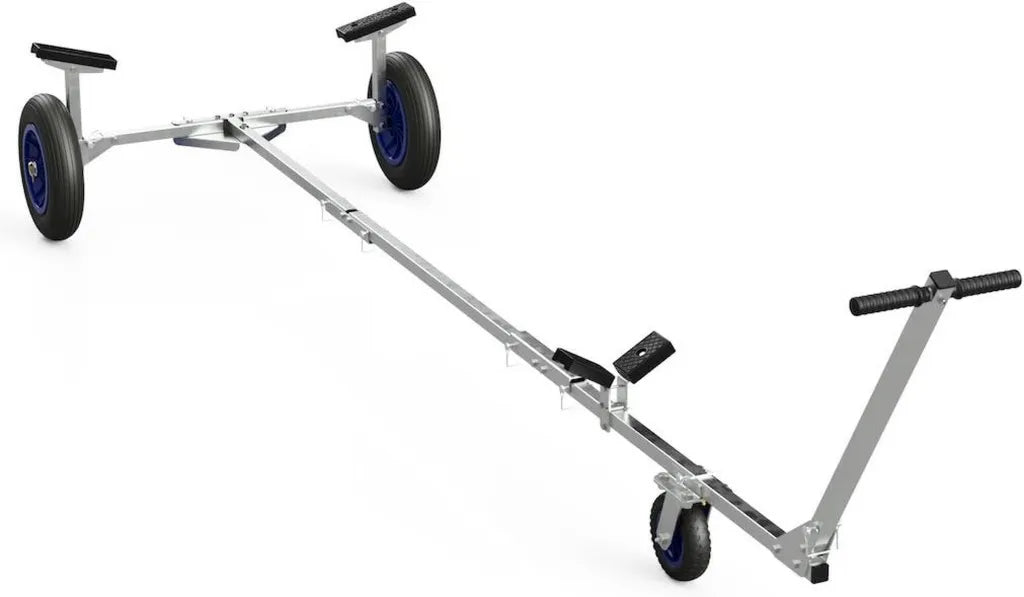 Hochwertiger SUPROD Klappbarer Bootswagen für Schlauchboote, robuster Handtrailer mit 350 mm PU-Rädern