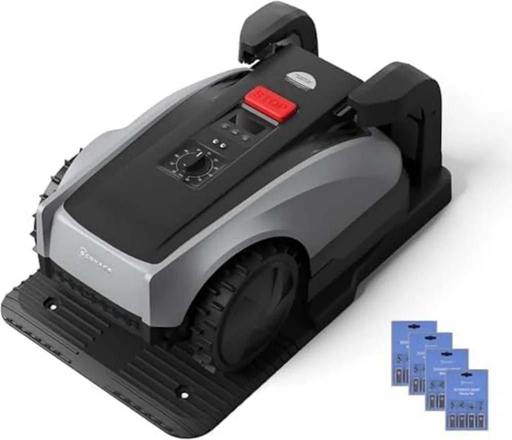 ECOVACS Goat O600 Mähroboter mit RTK+Vision-Navigation für 600 m², Inklusive 4 Messer-Kits, Kabellose Begrenzung