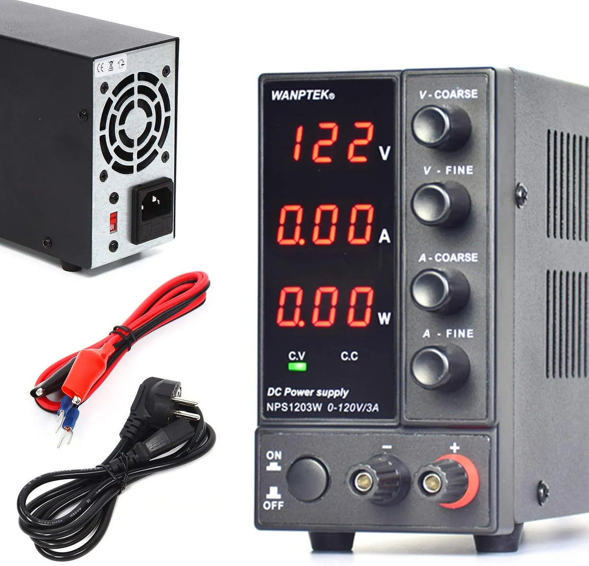 Regelbares DC-Labornetzgerät und Tischnetzteil, 0-120V, 0-3A, für Elektroniktest und Reparatur