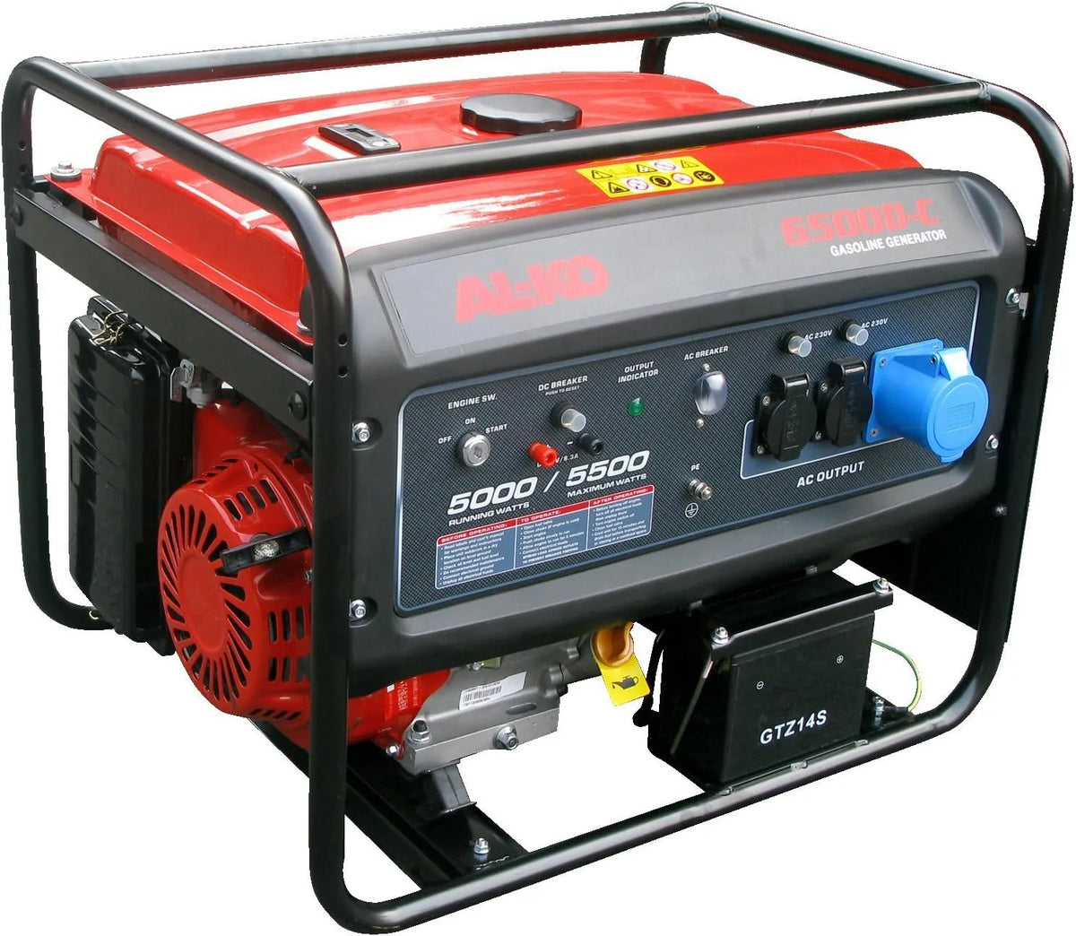 Stromerzeuger und Notstromaggregat, 5.0 kW, 230 V, 12 V, 389 ccm