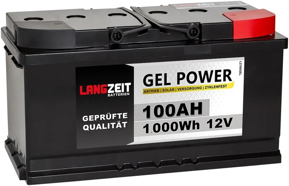 Versorgungsbatterie und Solar- und Freizeitakku, 100AH, 12V, für Camping und Wohnmobil, solarbetrieben