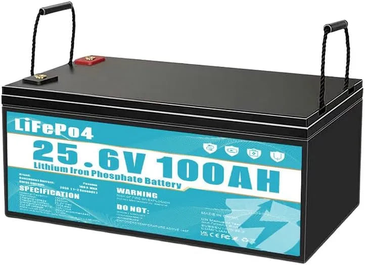 Batterien LiFePO4 LiFePO4-Batterie und Solar-Speicherbatterie, 100Ah, 24V, für Camping und Wohnmobil, mit BMS