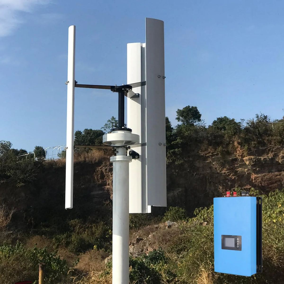 Windkraftanlage und Windgenerator, 1000W, mit WLAN, 12V, 24V, 48V