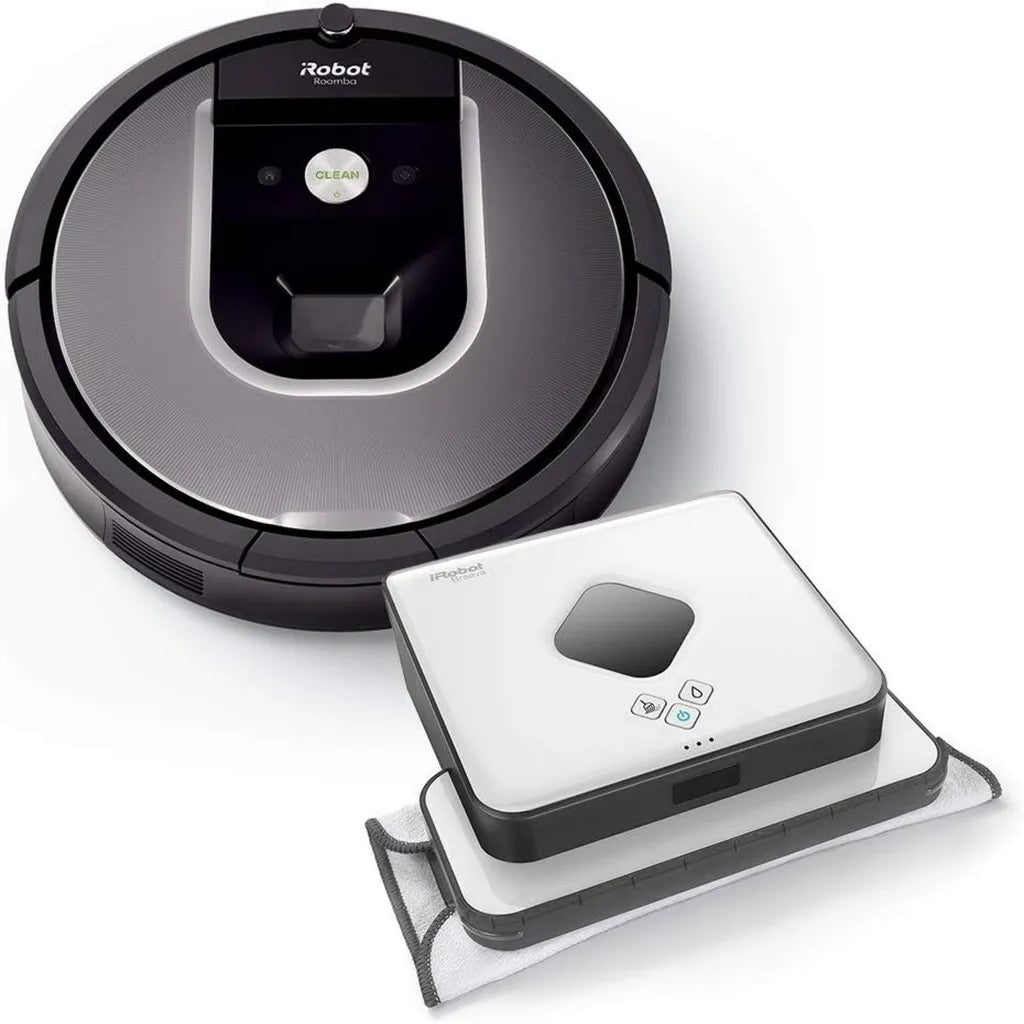 iRobot Roomba 960 Saugroboter und Braava 390T Wischroboter Set: Effizientes Saugen und Wischen