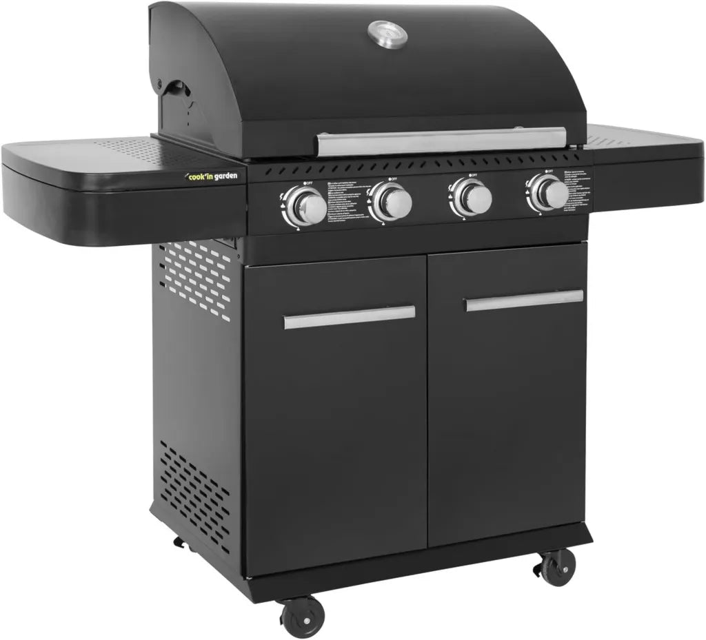 Happy Garden FYRA 4-Brenner Gasgrill mit Thermometer für bis zu 12 Personen