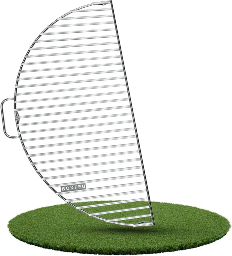 BonFeu Grillrost aus verzinktem Stahl - Vielseitige Plancha Grillplatte für Gas- und Holzkohlegrills - Perfekt für Feuerschalen und Gartenkamine - 50x100cm