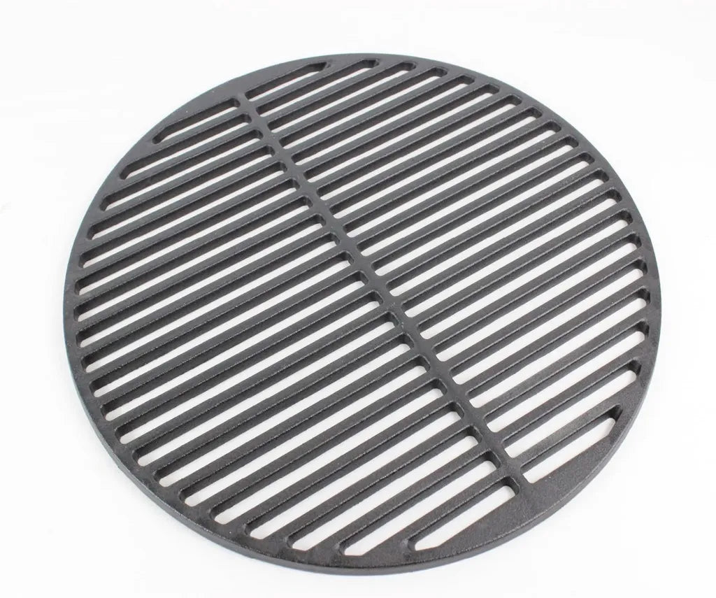 TRUTZHOLM Großer Gusseisen-Grillrost Ø 54,5 cm - Emaille-Beschichtetes Grillgitter für Kugel- und Rundgrill