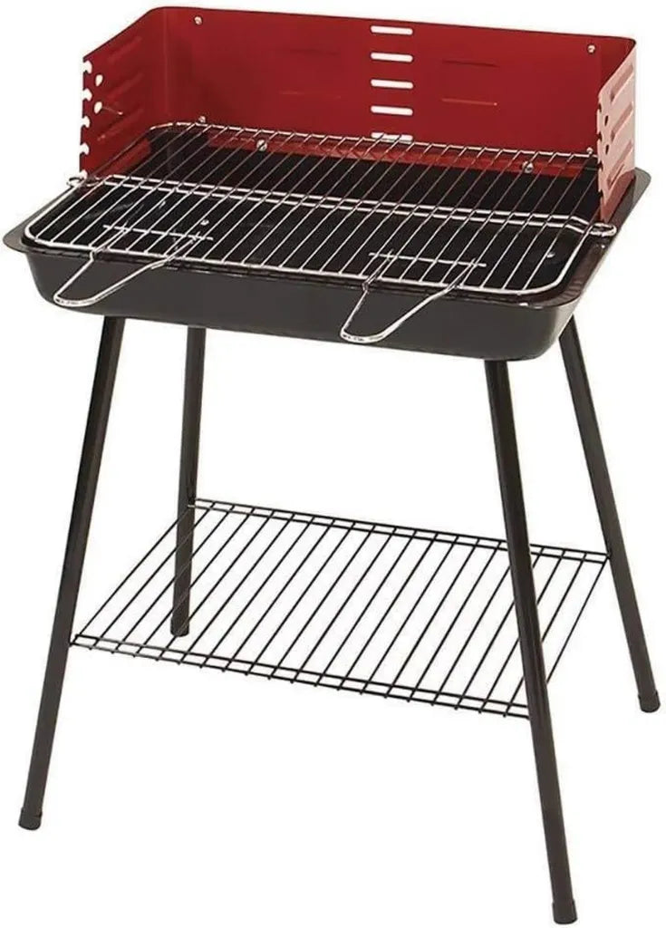 Kompakter Holzkohlegrill aus Edelstahl mit Tragetasche für Outdoor-Abenteuer