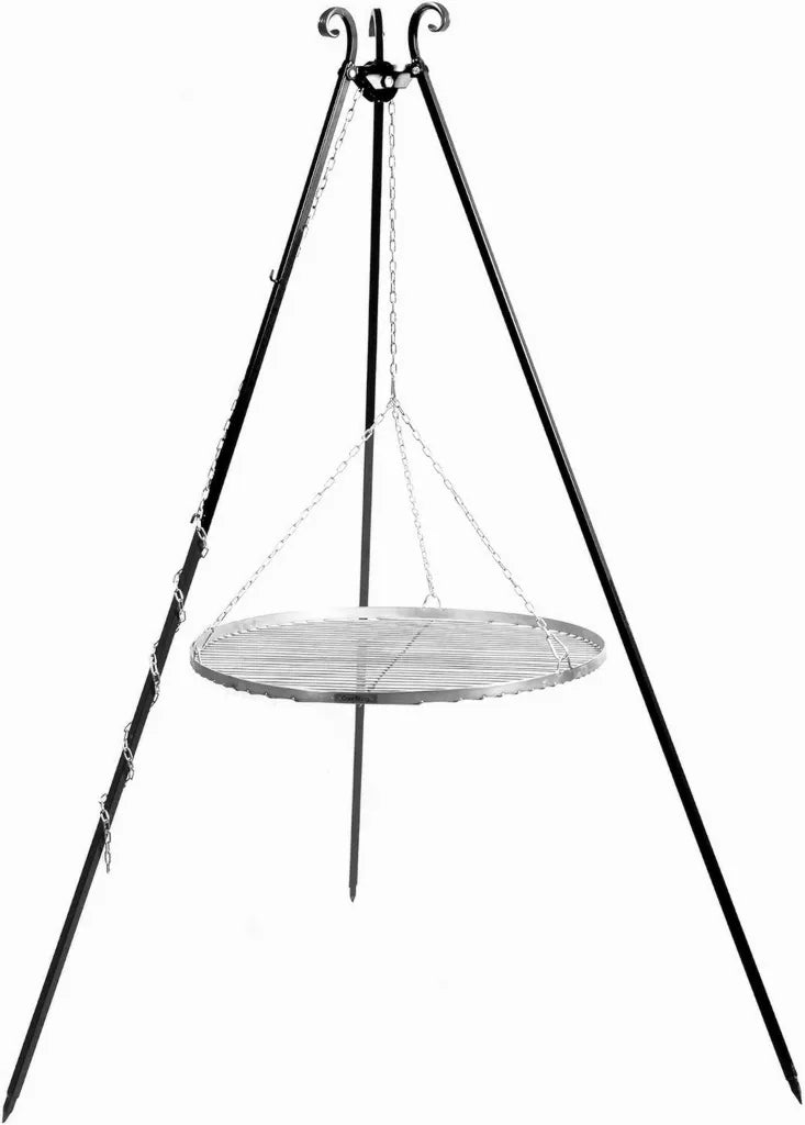 MERCURIUS Dreibein Schwenkgrill 180 cm mit Edelstahlrost, Höhenverstellbar