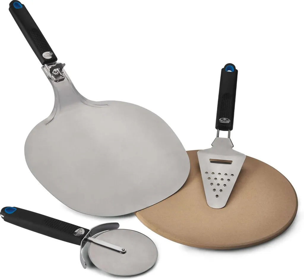 Napoleon Pizzaset für Genießer, 4-teilig, beige, 33,5 x 18 x 22 cm