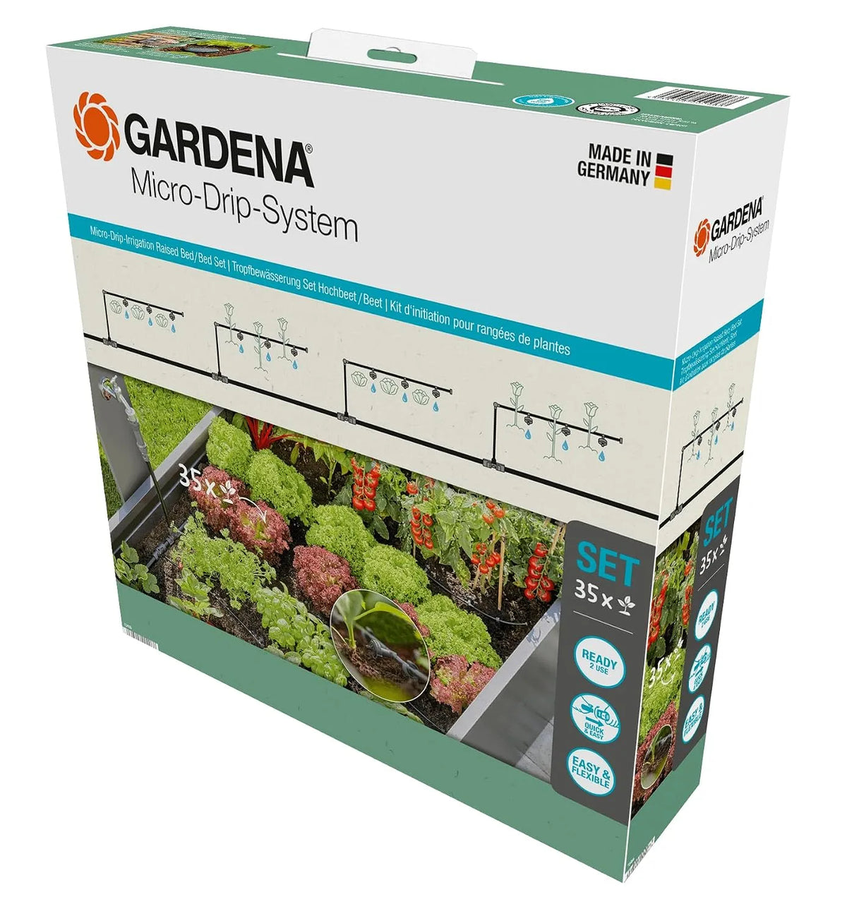 Automatisches Bewässerungssystem und Tropfbewässerungsset, flexibel, für Gartenbewässerung