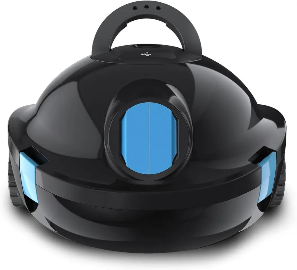 Kabelloser Poolroboter Y10 mit 120 Min. Akkulaufzeit, Selbstantrieb für große Pools bis 100 m²