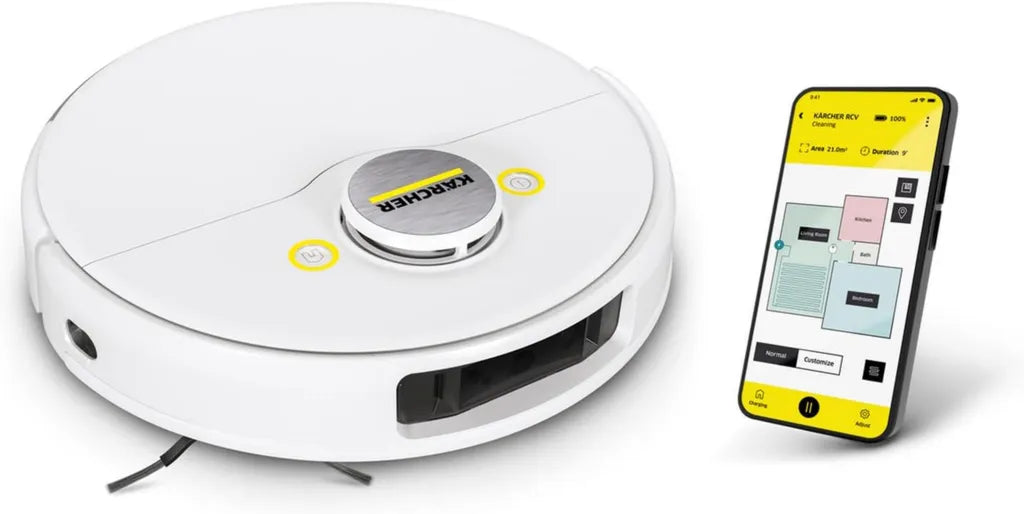 KÄRCHER RCV 5 Saugroboter mit Wischfunktion, Smart-App und LiDAR-Navigation, 5000 Pa