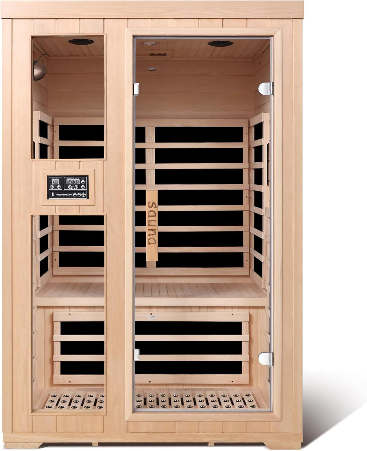 Ferninfrarot-Sauna für zu Hause: MP3, Holzkonstruktion