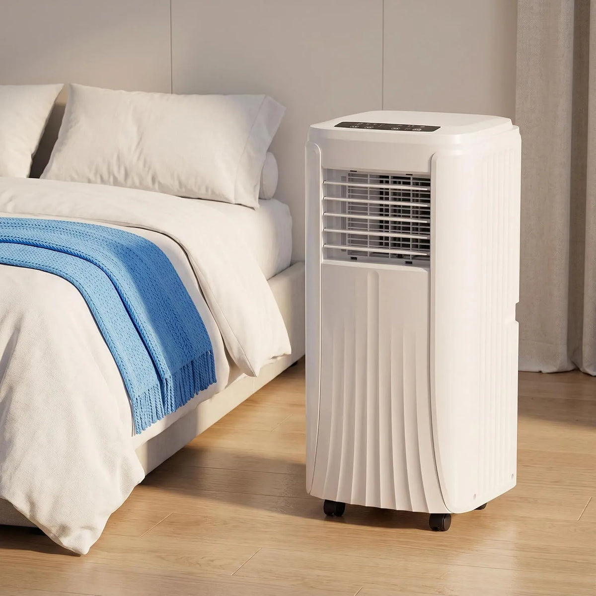Klimaanlage, tragbar, App, leise, Ventilator & Luftentfeuchter, Fenster Kit enthalten