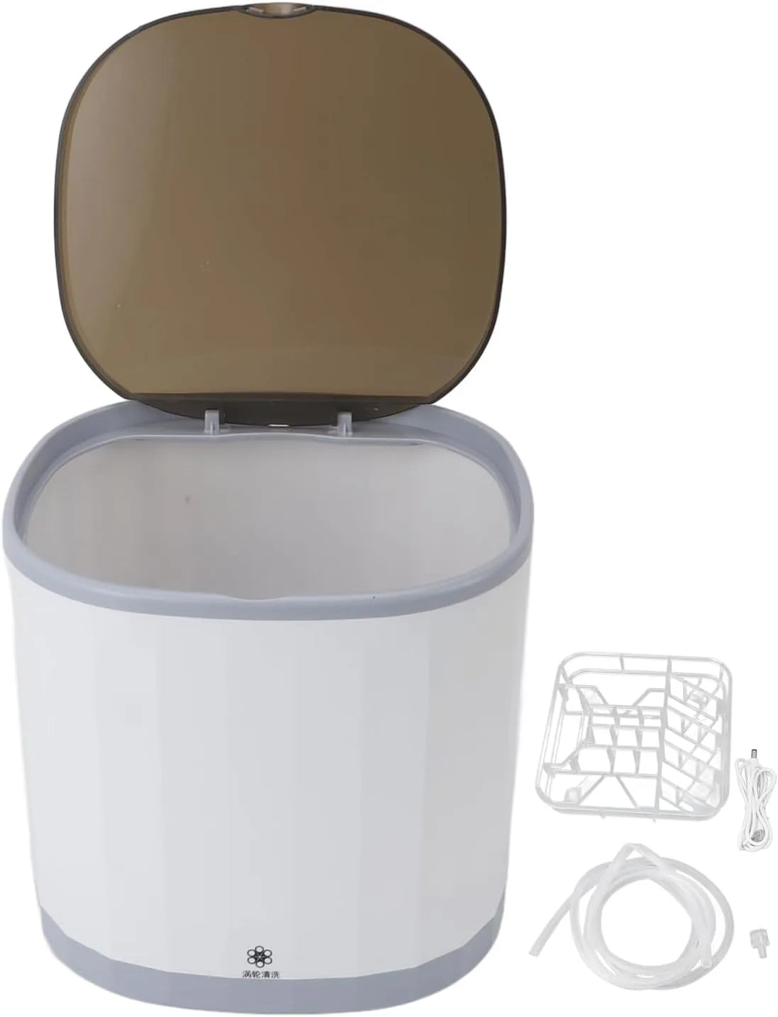 Waschmaschine, 4 L, tragbar, USB, 360° Omnidirektional, Wiederaufladbar, Vollautomatisch, Mini-Geschirrspüler, 5 V, Teetassen