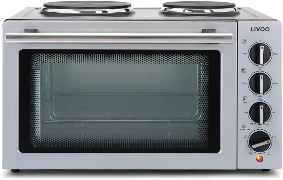 Backofen DOC211, 30 L, Livoo - Minibackofen 30 L mit Elektroplatten DOC211