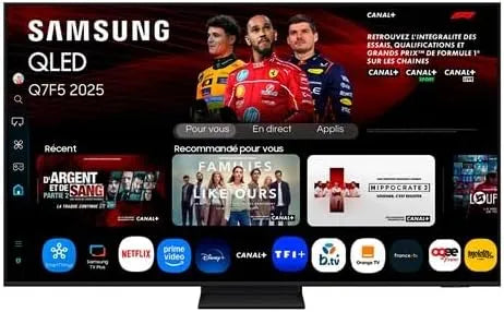 Samsung Q7F5 Smart TV, 75 Zoll, Fernseher, 4K UHD, QLED, Quantum Dot, Länderversion Spanisch