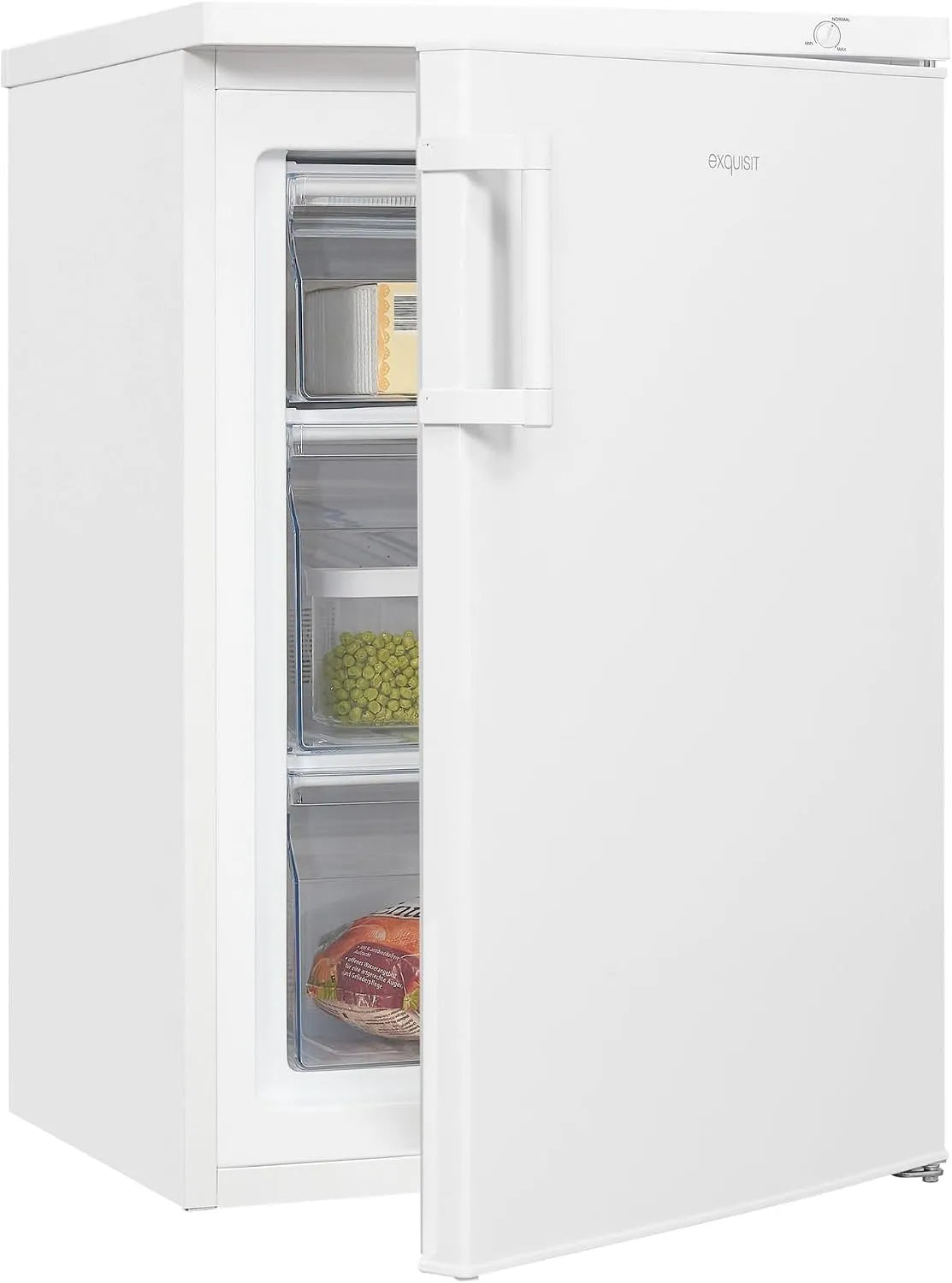 Exquisit GS81-H-010E Gefrierschrank, 85 L, Gefrierfach, Tiefkühlschrank, Weiß
