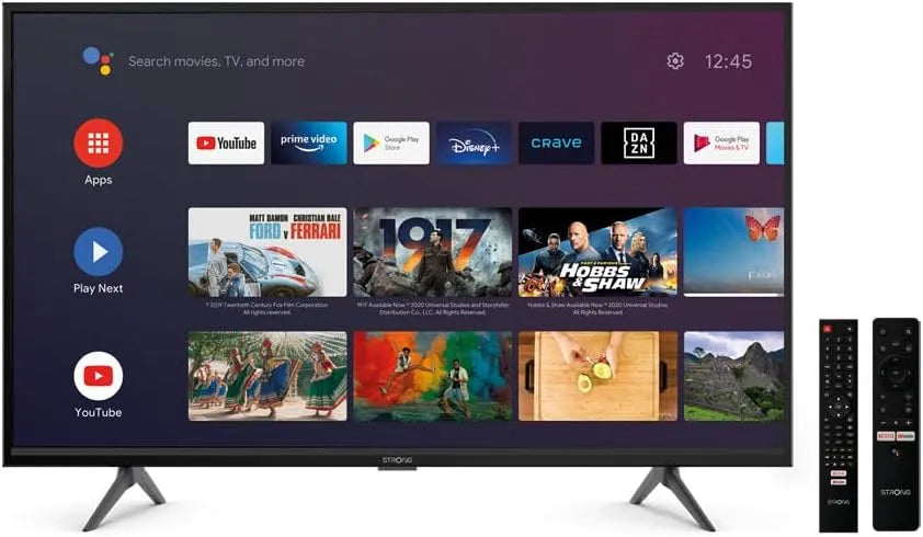 Google SRT32HC5433 Smart TV, 80 cm, Fernseher, Triple-Tuner DVB-T2, S2, HDMI, USB, Android OS, HDTV, Schwarz, EPG, CI+, STRONG SRT32HC5433 32'