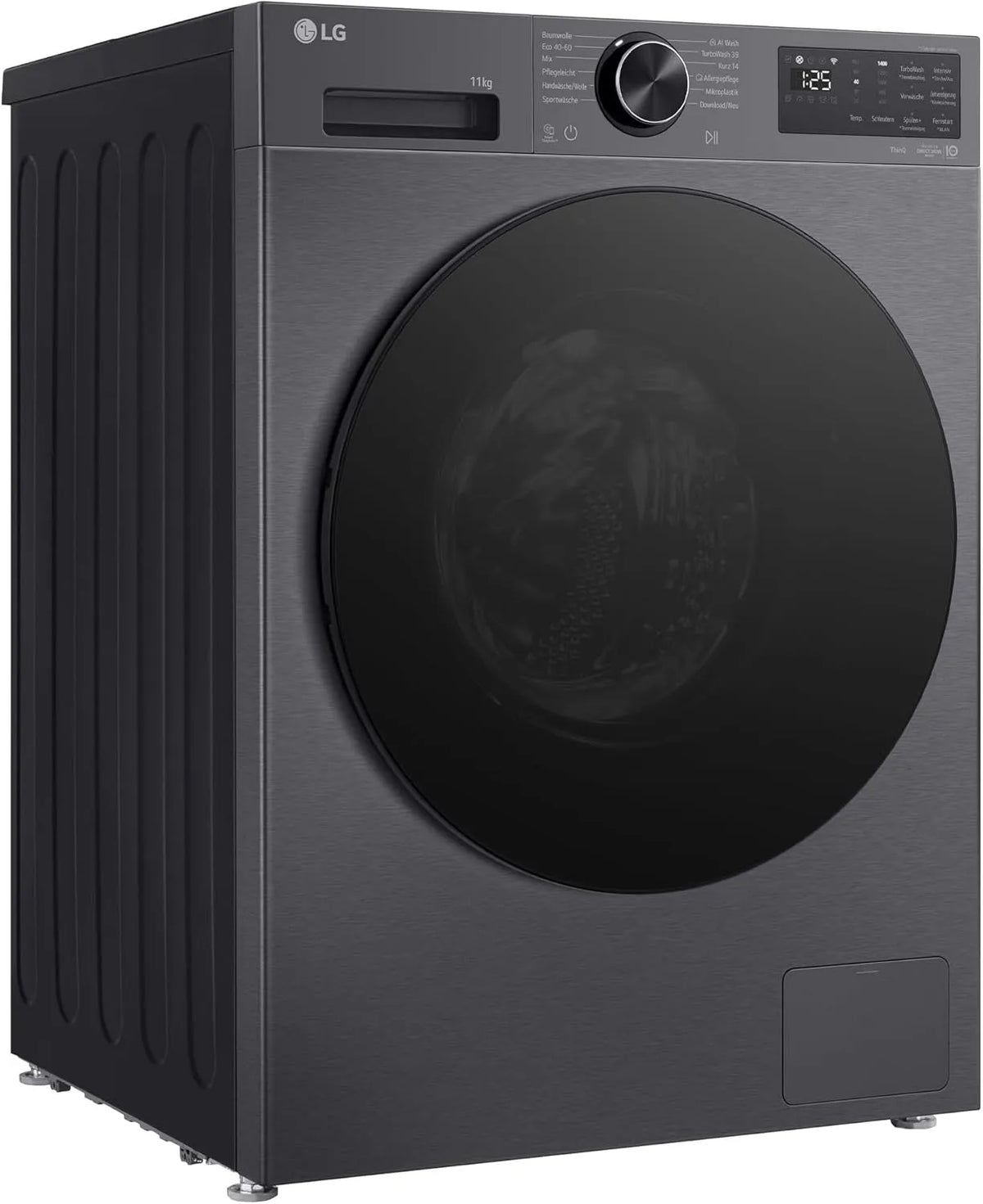LG F4Wx701YB Waschmaschine, 11 kg, Energieklasse A, Schwarz, 400 U/Min, TurboWash 360, Steam, AI Wash, ThinQ