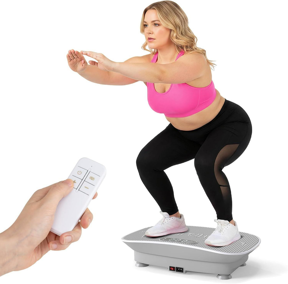 Vibrationsplatte - mit Fernbedienung, LED-Anzeige, GYMAX
