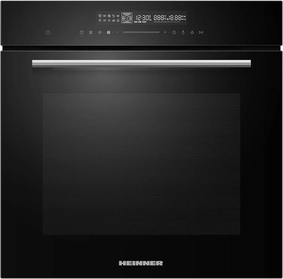 Backofen, 72 L, Energieklasse A, Touch-Bedienung, 14 Funktionen, 5 Jahre Garantie, Touch-Display, Schwarzglas, Air-Fry