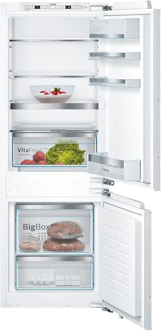 Bosch Serie 6 KIS77AFE0 Kühl-Gefrierkombination, 157.8 x 55.8 cm, Einbau, Kühlschrank mit Gefrierfach