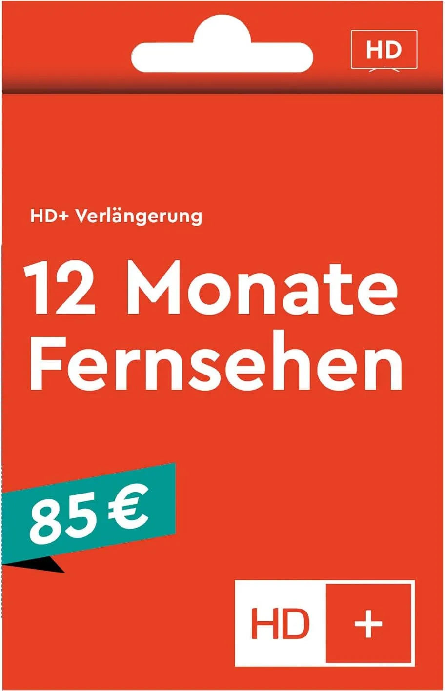 Produkt Fernsehen über Satellit oder Internet, HD+ Verlängerung für 12 Monate per Email
