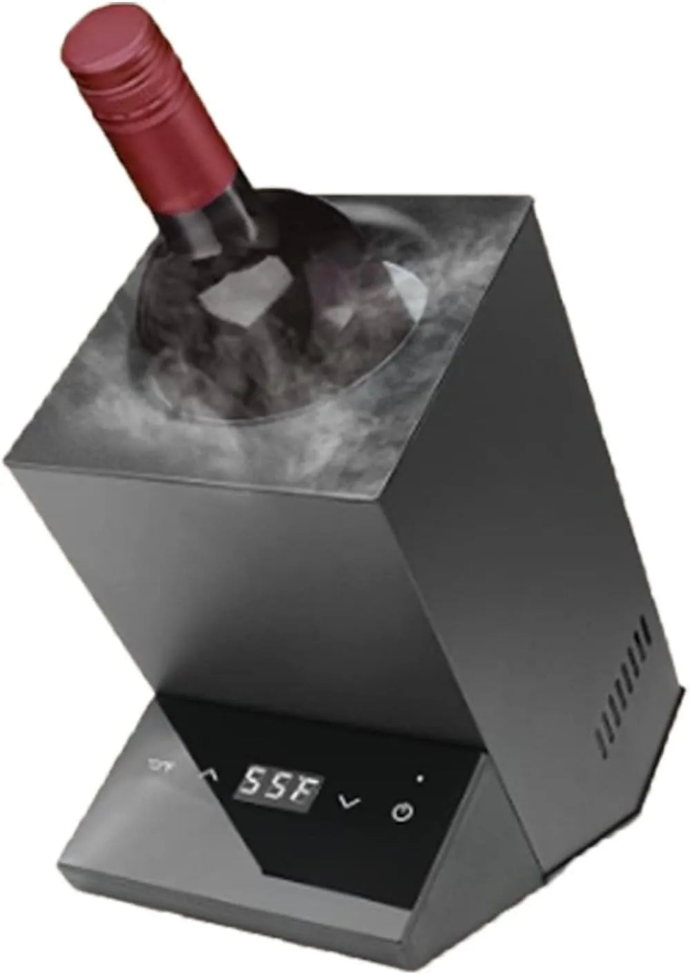 Weinkühlschrank, 5 bis 18 °C, Schwarz, einstellbare Temperatur von 5°C bis 18°C, Durchmesser bis 9 cm, Weinschrank, Weißwein, Rotwein, Roséwein