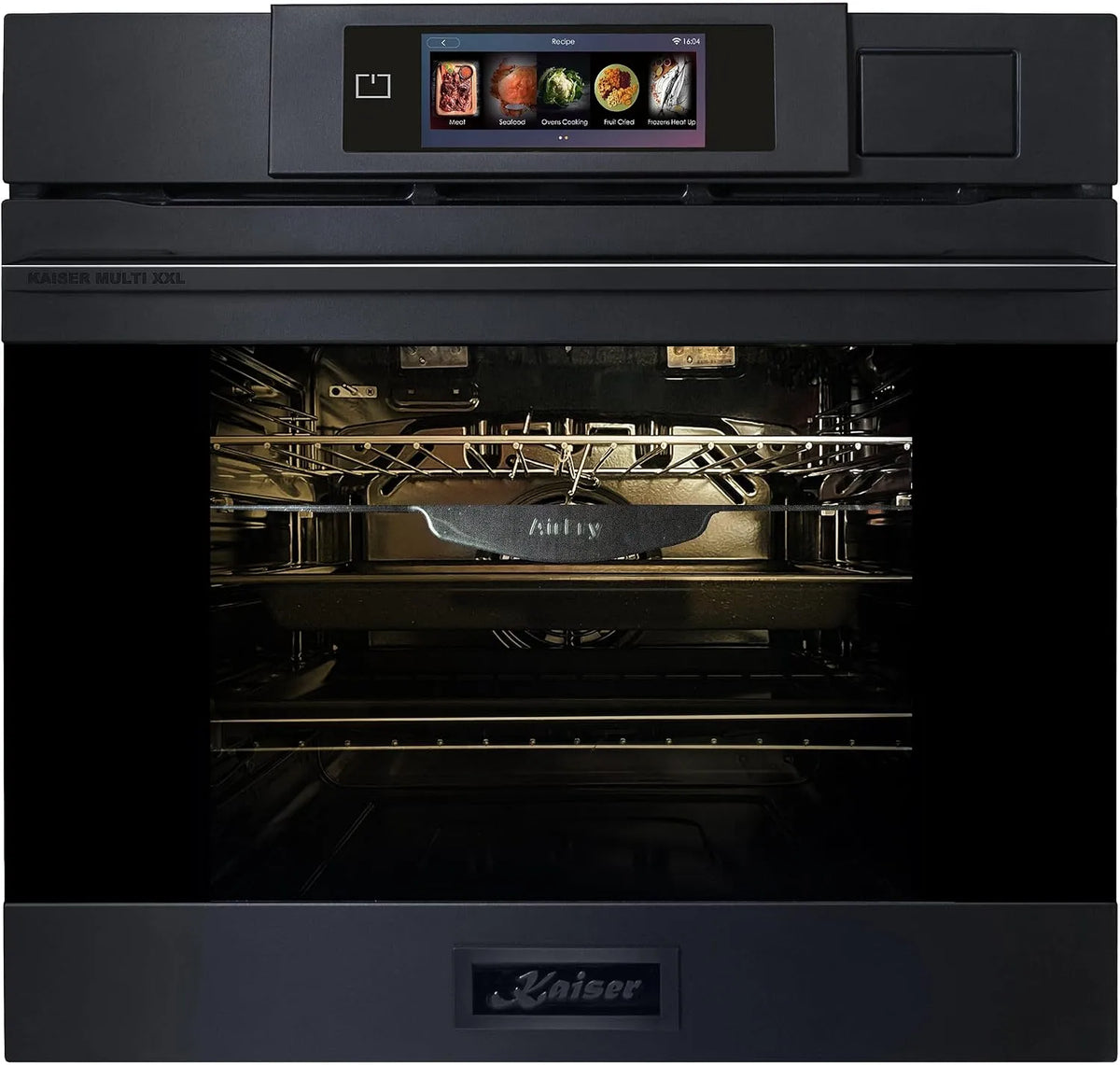 Backofen, 86 L, Einbau, Dampf, Kaiser EH 6341 Einbaubackofen Elektro-Dampfbackofen Graphitgrau Matt Moire 86 L TFT Garen