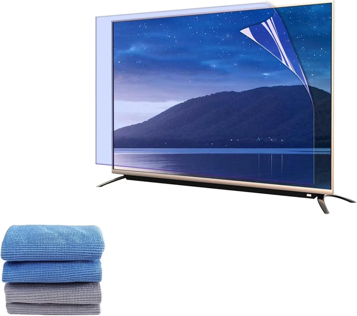 Samsung Smart TV, 75 Zoll, 1269x721mm, Fernseher, LG usw, Clear, Anti-Blaulicht, Matter, blendfreier Bildschirmschutzfilm, Anti-Kratz- und, Sony