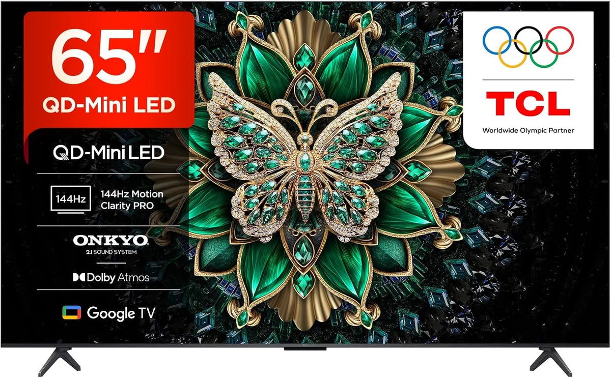 TCL C6K Smart TV, 65 Zoll, Fernseher, 4K UHD, WLAN, 4K Ultra HD Smart TV WiFi Metallic, 1 cm
