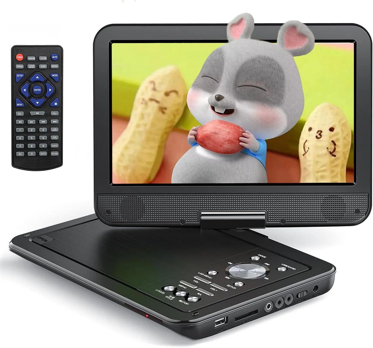 Produkt 5' Tragbarer DVD-Player mit 10, YOTON 12, 5' HD-Drehbildschirm